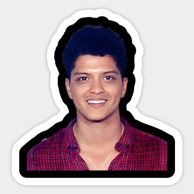 Bruno Mars Mugshot Bruno Mars Sticker TeePublic